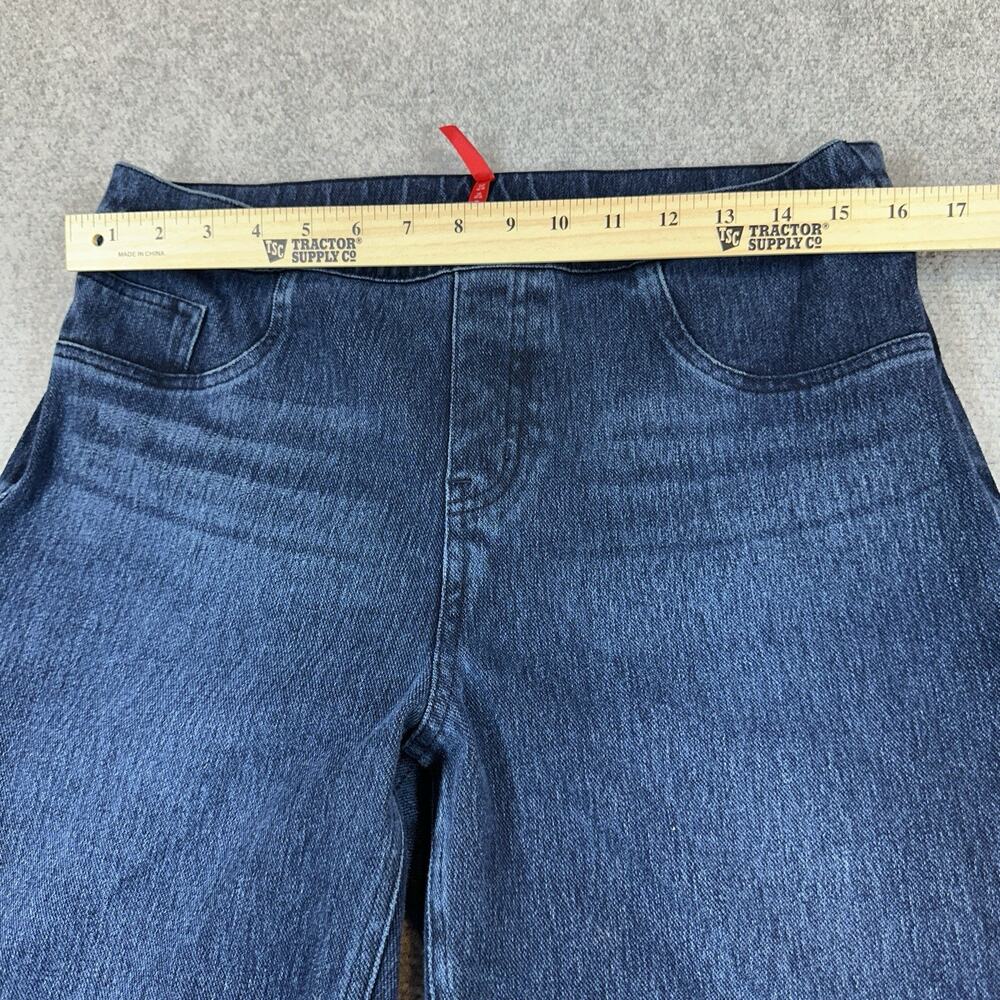 Spanx Womens XL Jeans Blue Denim Dark Wash Skinny Jegging High Rise Pull On - Picture 4 of 12